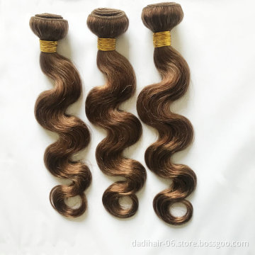 double weft no tangle soft and smooth raw virgin  sew in hair extension body wave mink brazilian human hair color 30